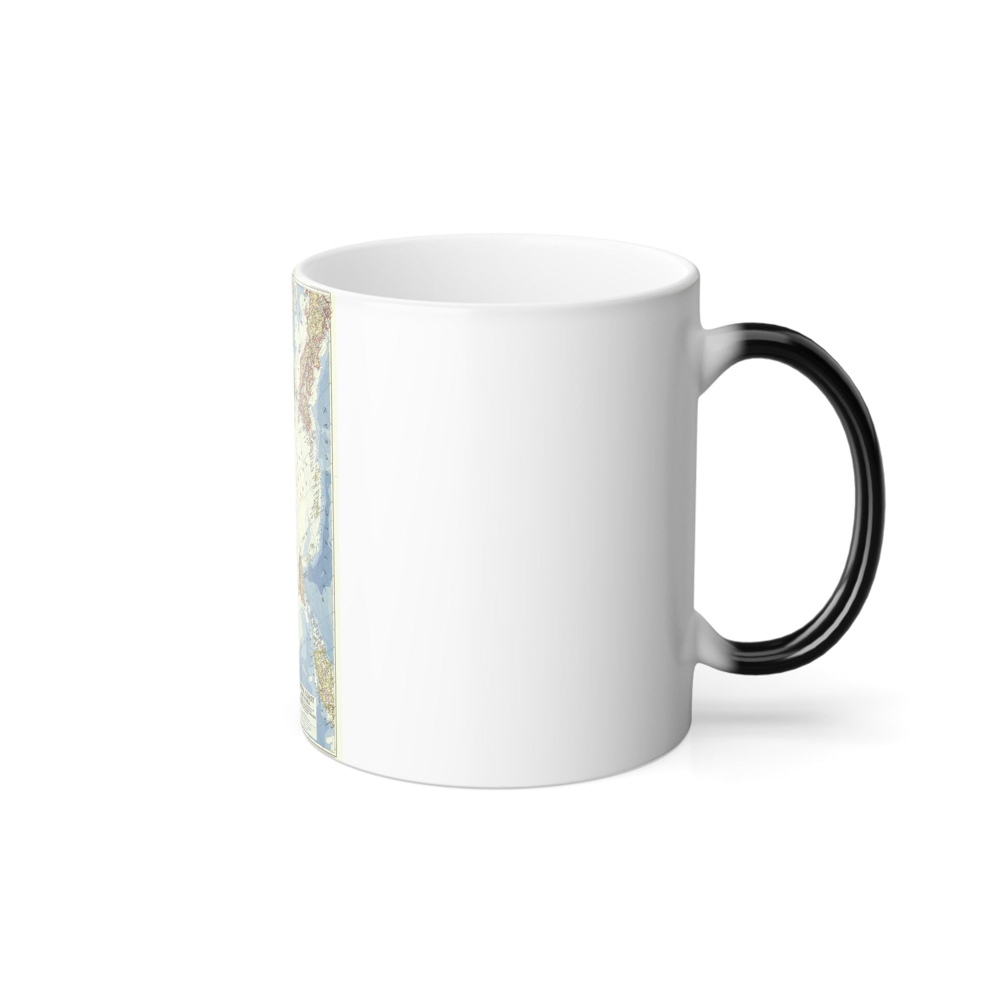 China Coast and Korea (1953) (Map) Color Changing Mug 11oz-11oz-The Sticker Space