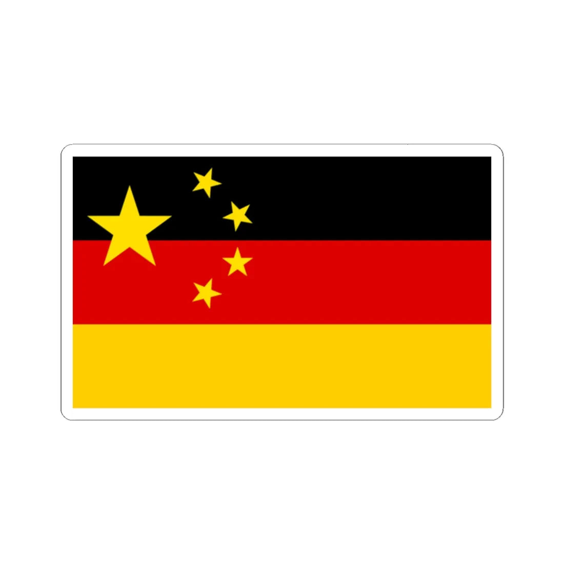 China-deutschland (China) STICKER Vinyl Kiss-Cut Decal 2 Inch White - The Sticker Space