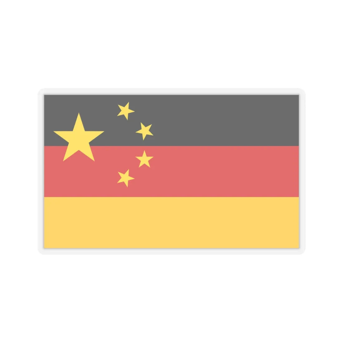 China-deutschland (China) STICKER Vinyl Kiss-Cut Decal 3 Inch Transparent - The Sticker Space