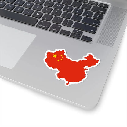 China-Flagmap (China) STICKER Vinyl Kiss-Cut Decal - The Sticker Space
