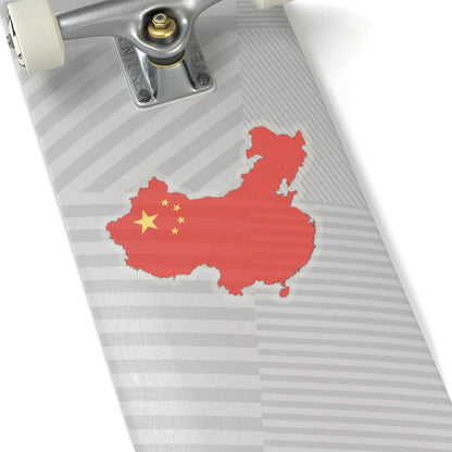 China-Flagmap (China) STICKER Vinyl Kiss-Cut Decal - The Sticker Space