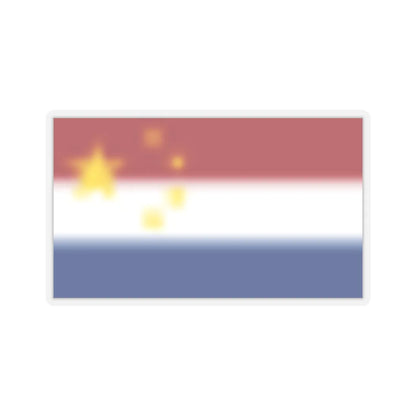 China-nederland (China) STICKER Vinyl Kiss-Cut Decal 3 Inch Transparent - The Sticker Space