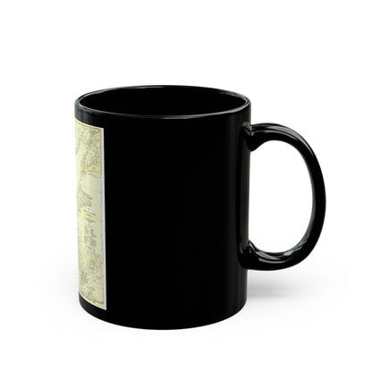 China, North Eastern (1900) (Map) Black Coffee Mug-The Sticker Space