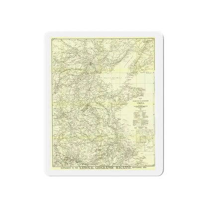China, North Eastern (1900) (Map) Refrigerator Magnet - The Sticker Space