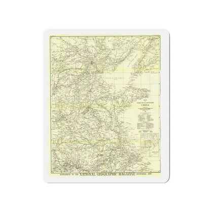 China, North Eastern (1900) (Map) Refrigerator Magnet - The Sticker Space