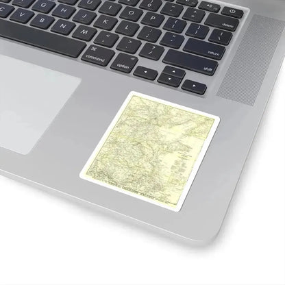 China, North Eastern (1900) (Map) STICKER Vinyl Kiss-Cut Decal - The Sticker Space