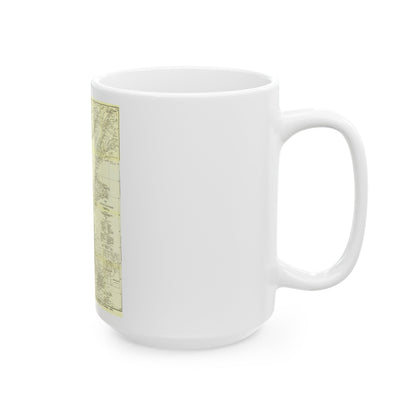 China, North Eastern (1900) (Map) White Coffee Mug-The Sticker Space