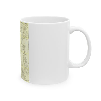 China, North Eastern (1900) (Map) White Coffee Mug-The Sticker Space