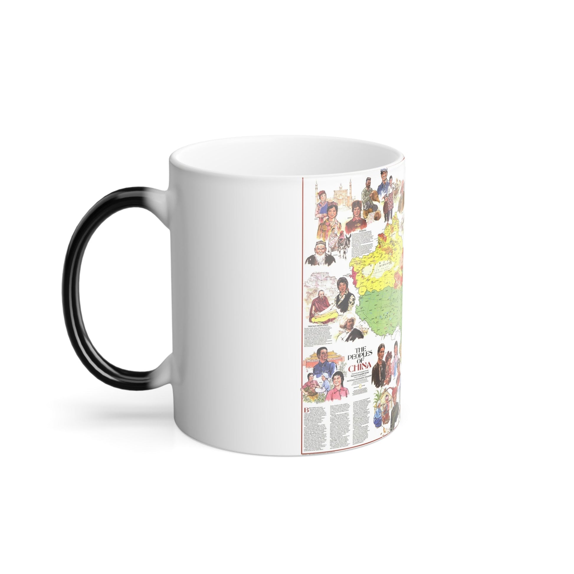 China - The Peoples (1980) (Map) Color Changing Mug 11oz-11oz-The Sticker Space