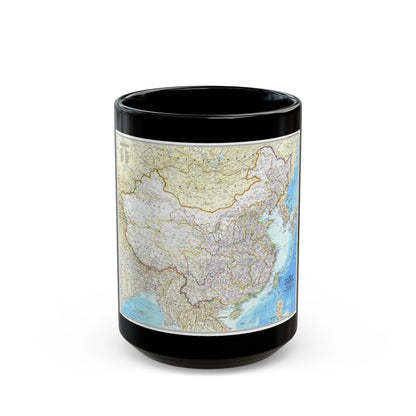 China - The People's Republic (1980) (Map) Black Coffee Mug-15oz-The Sticker Space