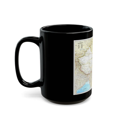 China - The People's Republic (1980) (Map) Black Coffee Mug-The Sticker Space