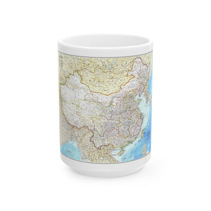 China - The People's Republic (1980) (Map) White Coffee Mug-15oz-The Sticker Space