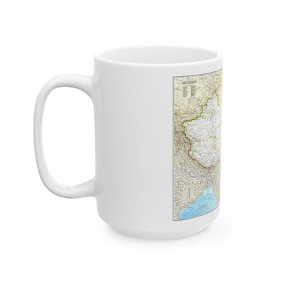 China - The People's Republic (1980) (Map) White Coffee Mug-The Sticker Space