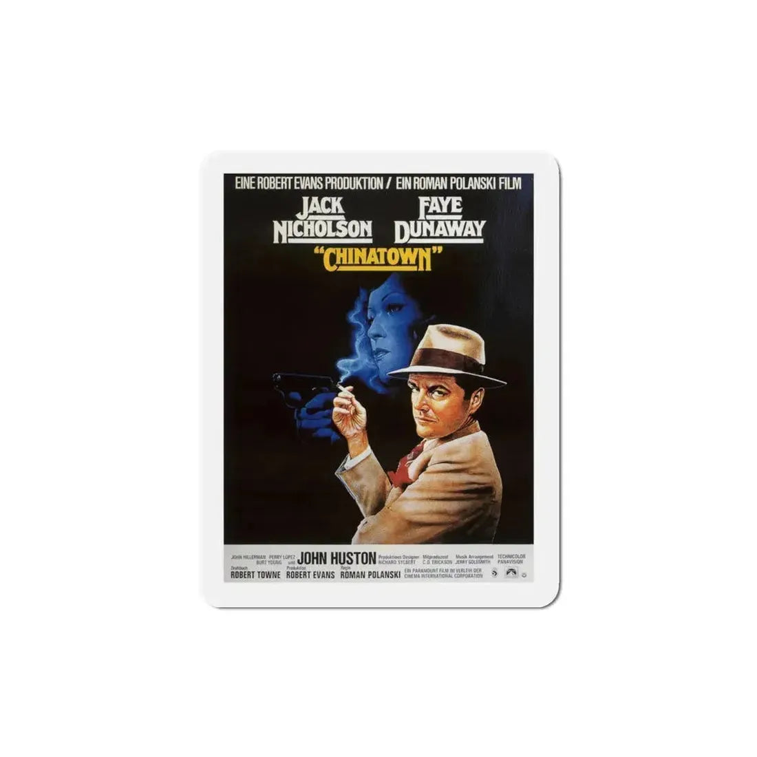Chinatown 1974 2 Movie Poster Refrigerator Magnet 4 Inch - The Sticker Space