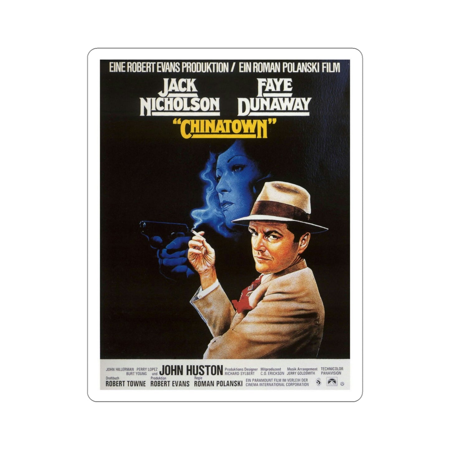 Chinatown 1974 2 Movie Poster STICKER Vinyl Die-Cut Decal-5 Inch-The Sticker Space