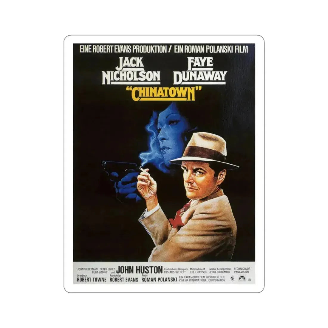 Chinatown 1974 2 Movie Poster STICKER Vinyl Die-Cut Decal 6 Inch - The Sticker Space