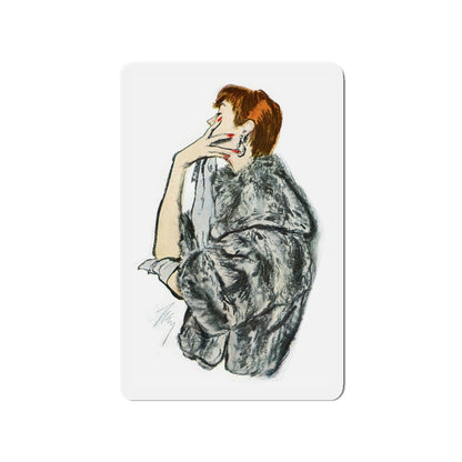 Chinchilla, 1954 (Magazine Illustration) Refrigerator Magnet-3" x 3"-The Sticker Space