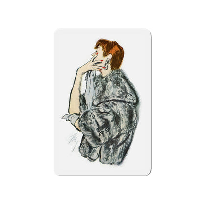 Chinchilla, 1954 (Magazine Illustration) Refrigerator Magnet-4" x 4"-The Sticker Space