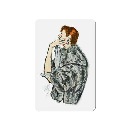 Chinchilla, 1954 (Magazine Illustration) Refrigerator Magnet-5" x 5"-The Sticker Space