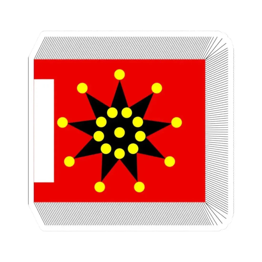 Chinese Army Regiment Flag 1912-1928 (China) STICKER Vinyl Kiss-Cut Decal 2 Inch White - The Sticker Space