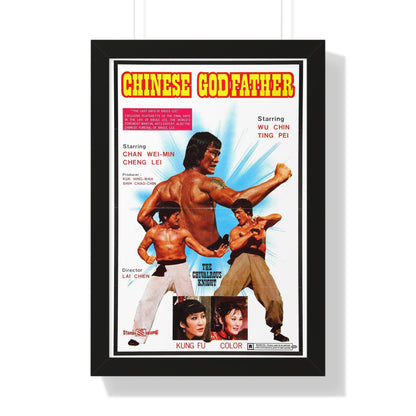 CHINESE GODFATHER 1974 - Framed Movie Poster-16″ x 24″-The Sticker Space