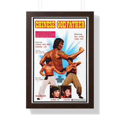 CHINESE GODFATHER 1974 - Framed Movie Poster-16″ x 24″-The Sticker Space