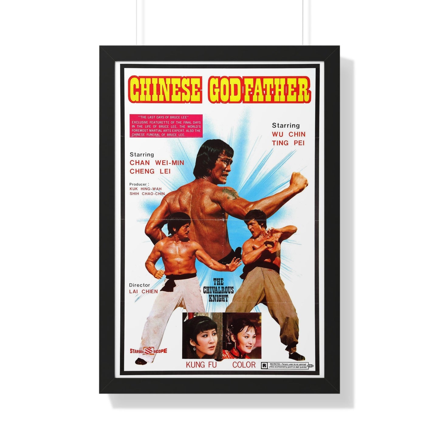 CHINESE GODFATHER 1974 - Framed Movie Poster-20" x 30"-The Sticker Space