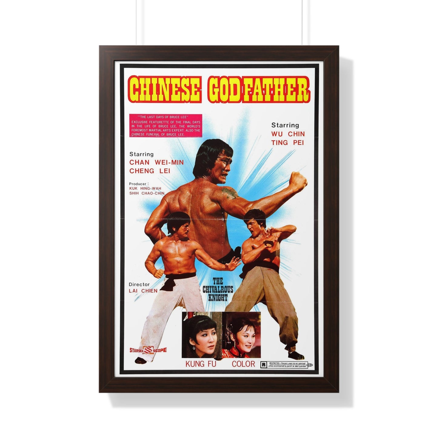 CHINESE GODFATHER 1974 - Framed Movie Poster-20" x 30"-The Sticker Space