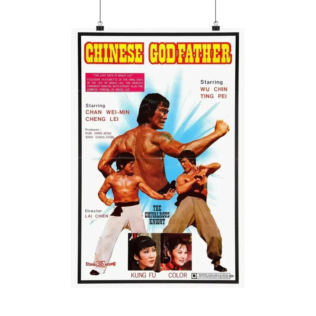 CHINESE GODFATHER 1974 - Paper Movie Poster 16″ x 24″ Matte - The Sticker Space