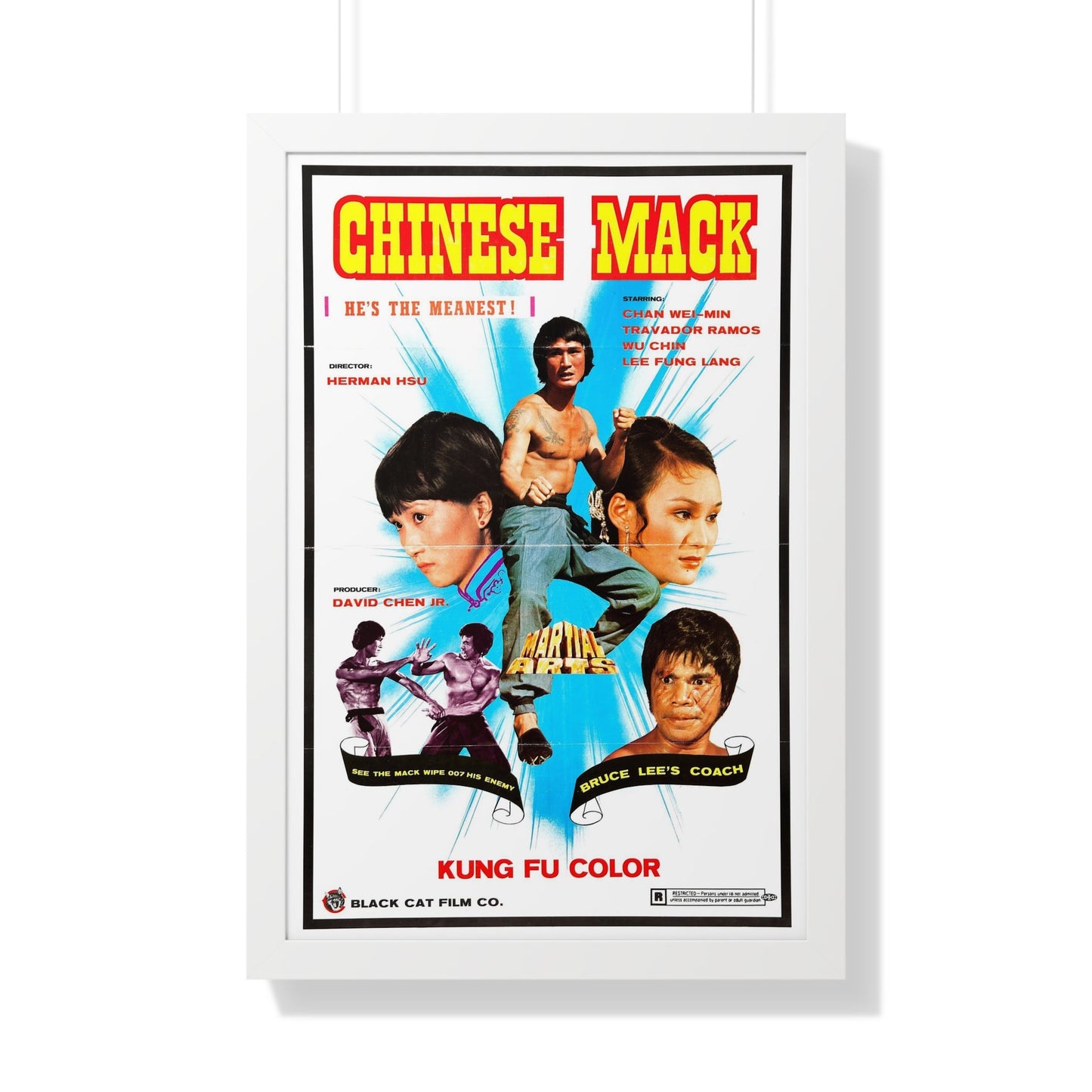 CHINESE MACK (CHINESE GODFATHER) 1974 - Framed Movie Poster-20" x 30"-The Sticker Space