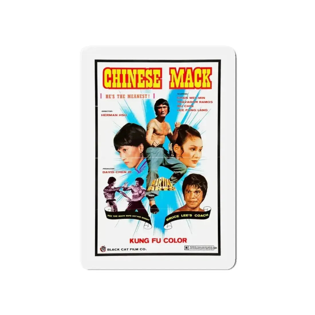 CHINESE MACK (CHINESE GODFATHER) 1974 Movie Poster - Refrigerator Magnet - The Sticker Space