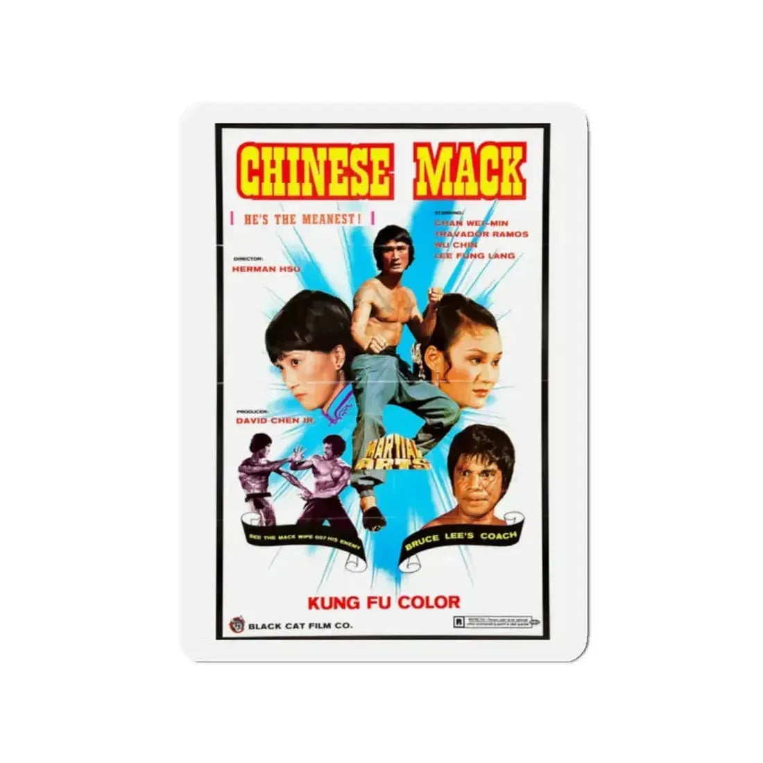 CHINESE MACK (CHINESE GODFATHER) 1974 Movie Poster - Refrigerator Magnet - The Sticker Space