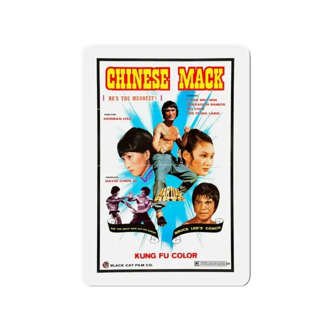 CHINESE MACK (CHINESE GODFATHER) 1974 Movie Poster - Refrigerator Magnet - The Sticker Space
