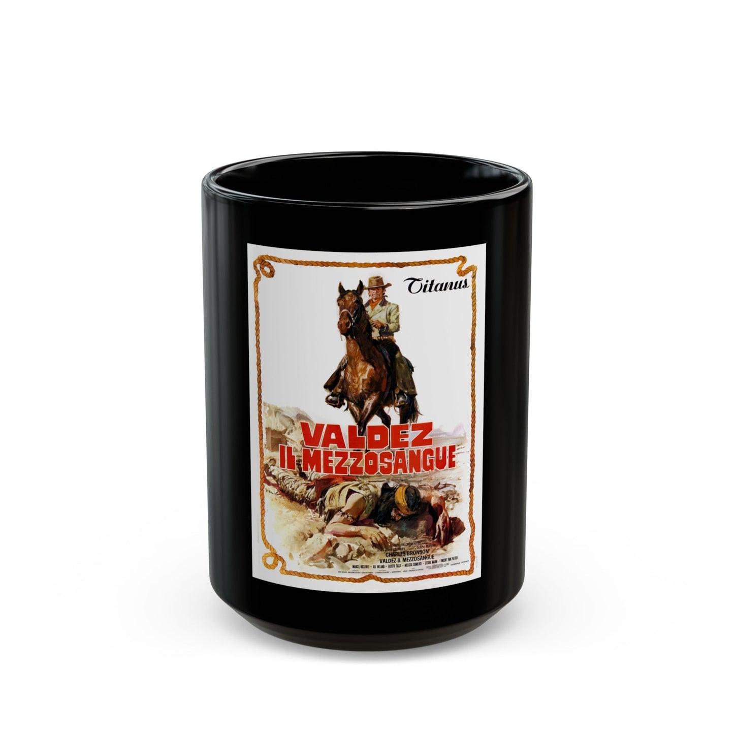 CHINO 1973 Movie Poster - Black Coffee Mug-15oz-The Sticker Space