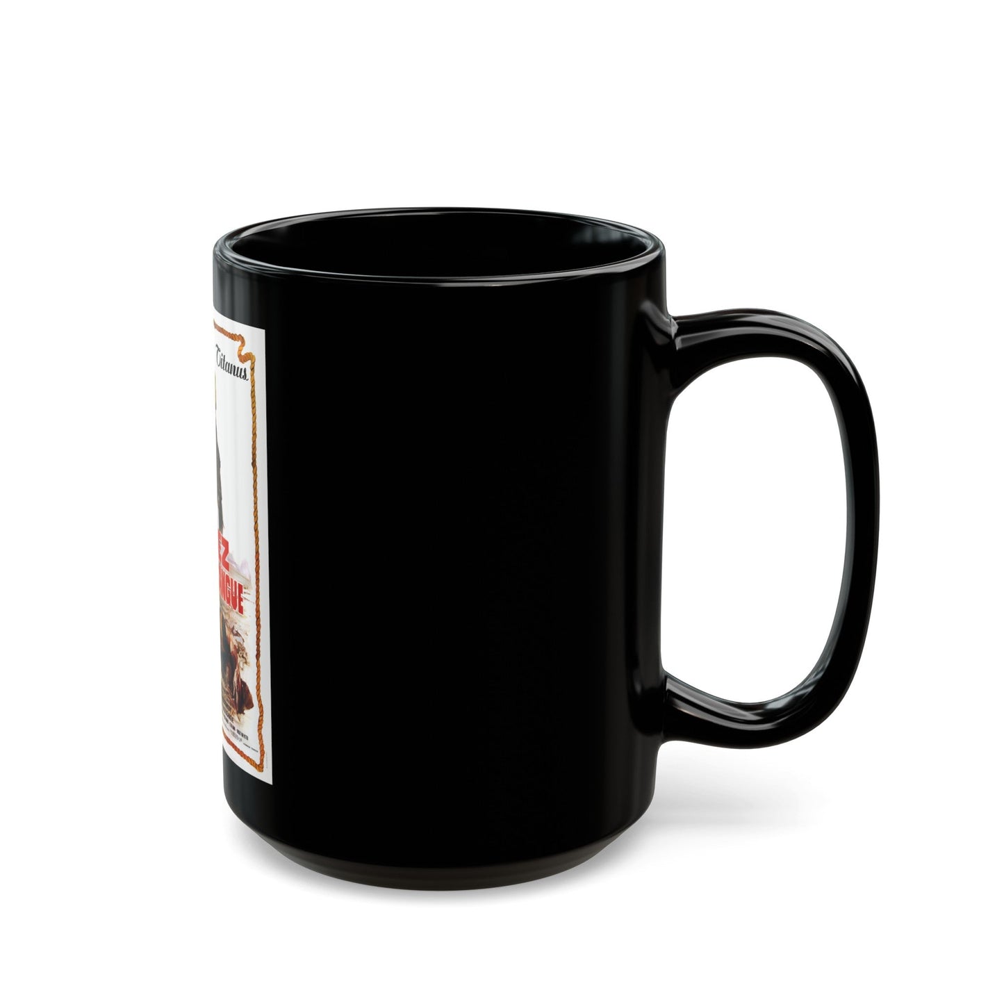 CHINO 1973 Movie Poster - Black Coffee Mug-The Sticker Space