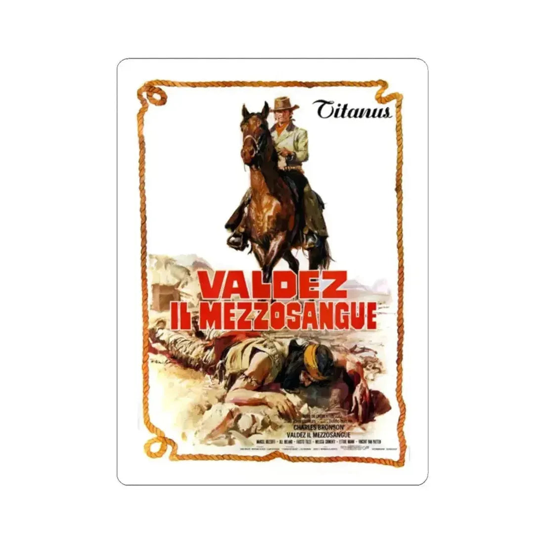 CHINO 1973 Movie Poster - STICKER Vinyl Kiss-Cut Decal 2 Inch White - The Sticker Space