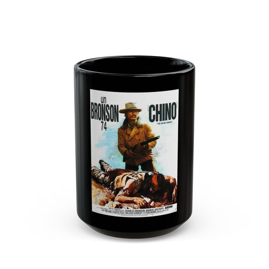 CHINO (2) 1973 Movie Poster - Black Coffee Mug-15oz-The Sticker Space