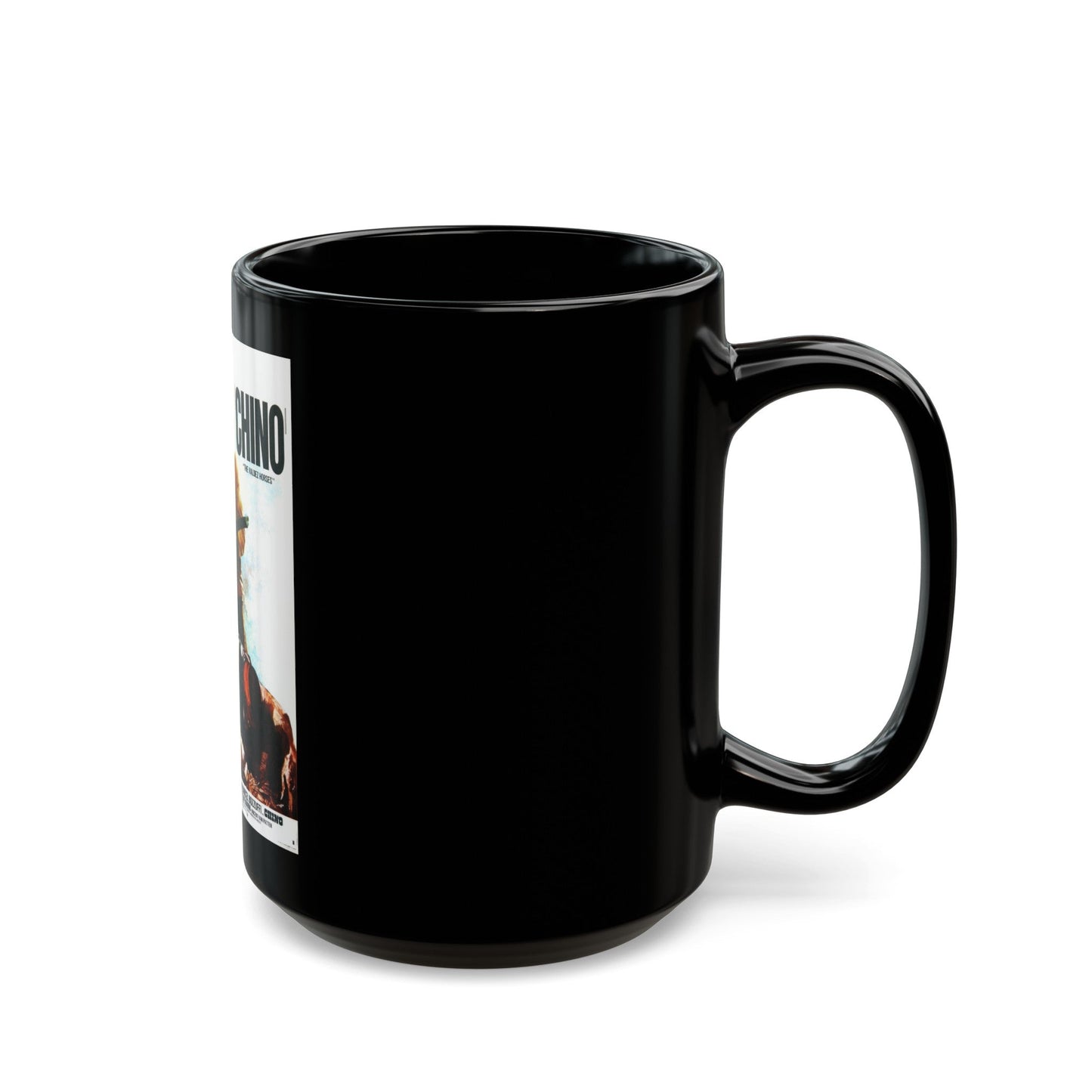 CHINO (2) 1973 Movie Poster - Black Coffee Mug-The Sticker Space