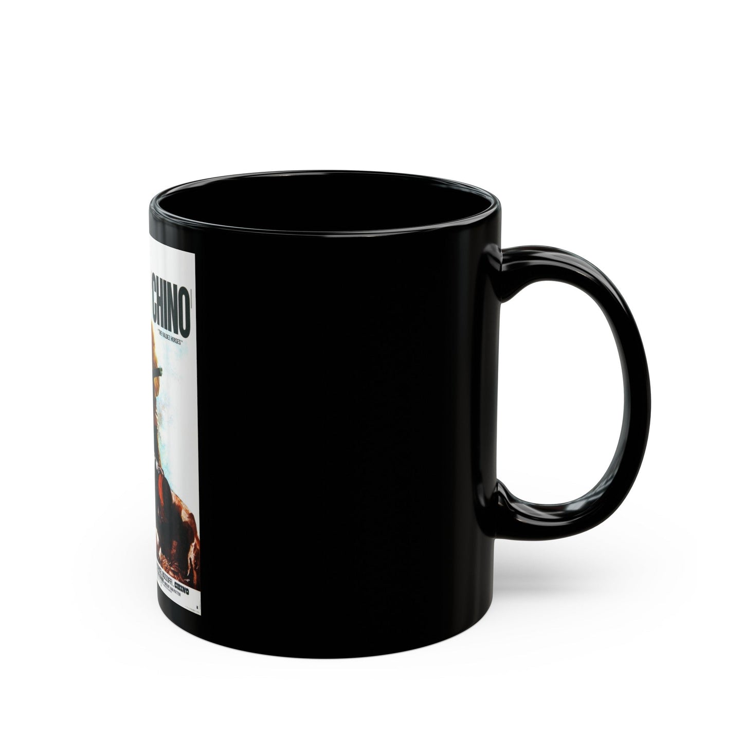 CHINO (2) 1973 Movie Poster - Black Coffee Mug-The Sticker Space