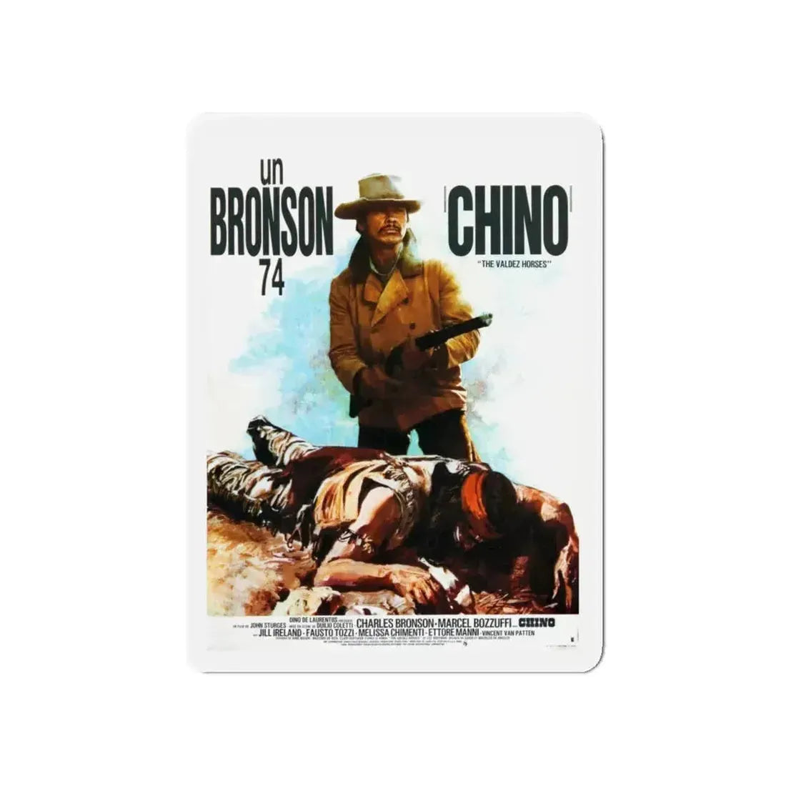 CHINO (2) 1973 Movie Poster - Refrigerator Magnet - The Sticker Space