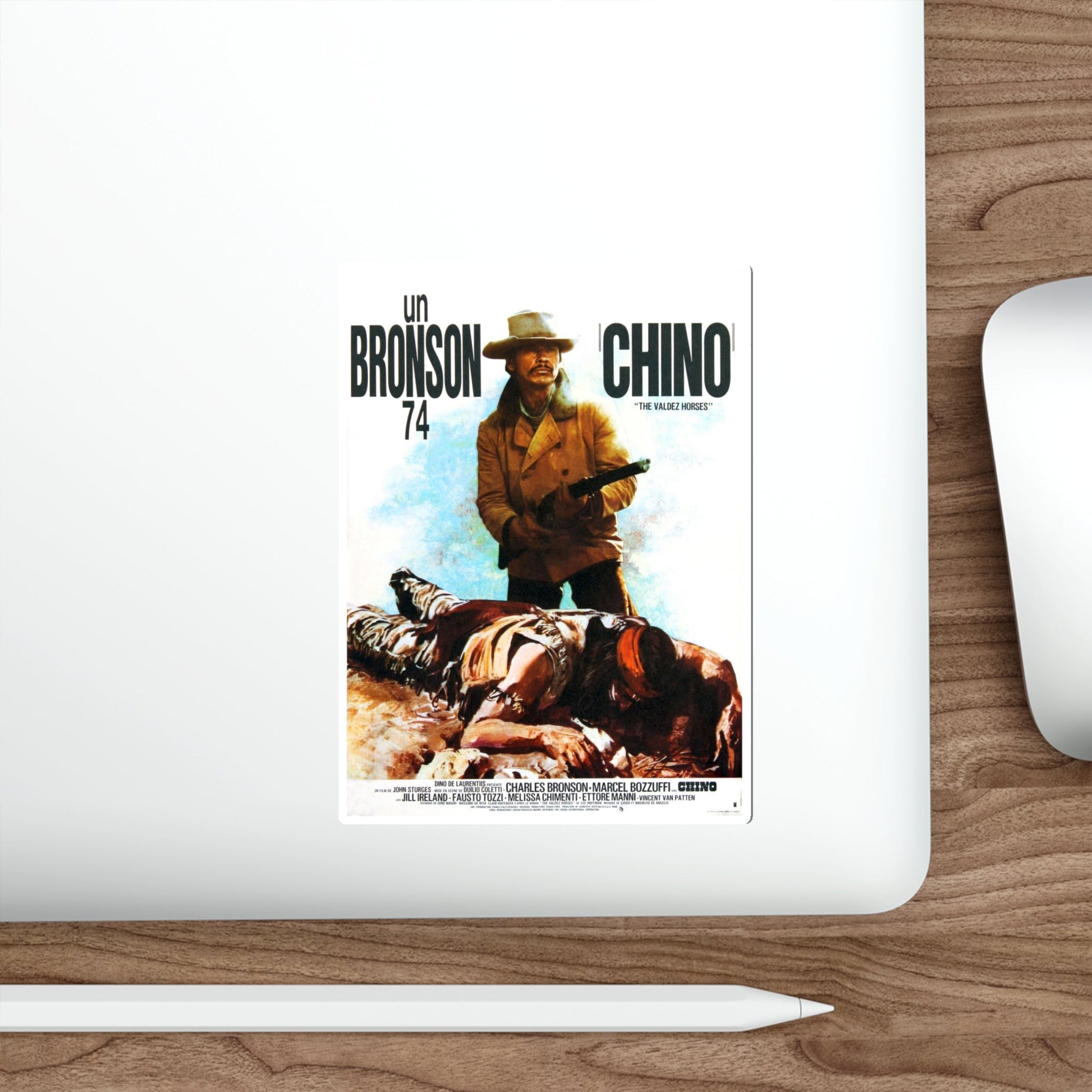 CHINO (2) 1973 Movie Poster STICKER Vinyl Die-Cut Decal-The Sticker Space