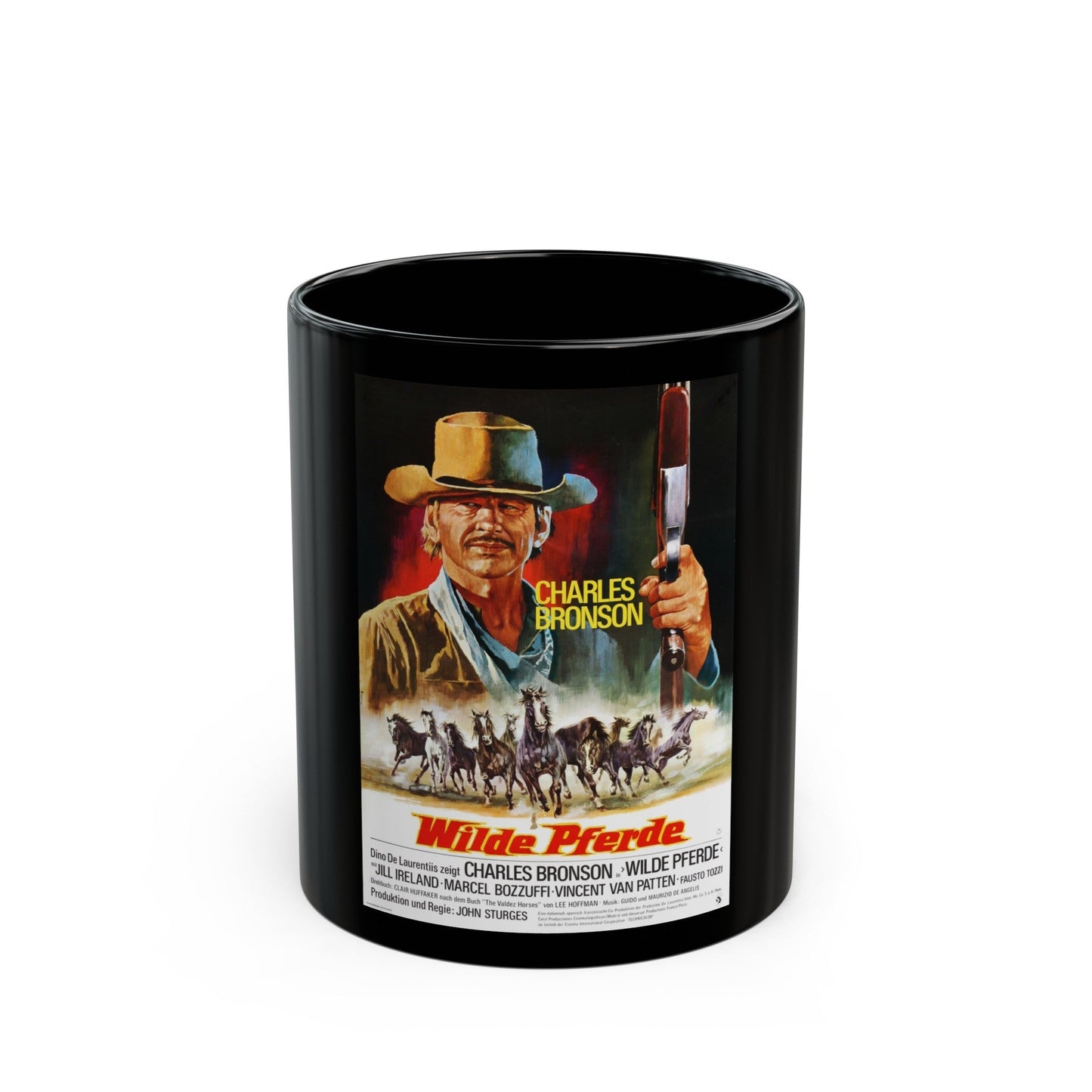 CHINO (3) 1973 Movie Poster - Black Coffee Mug-11oz-The Sticker Space