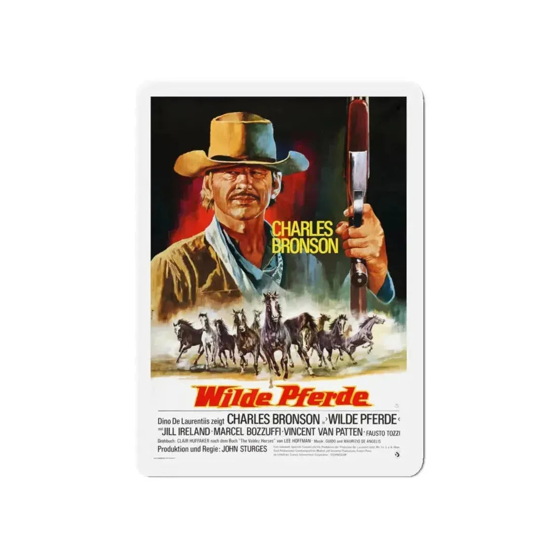 CHINO (3) 1973 Movie Poster - Refrigerator Magnet 5 Inch - The Sticker Space