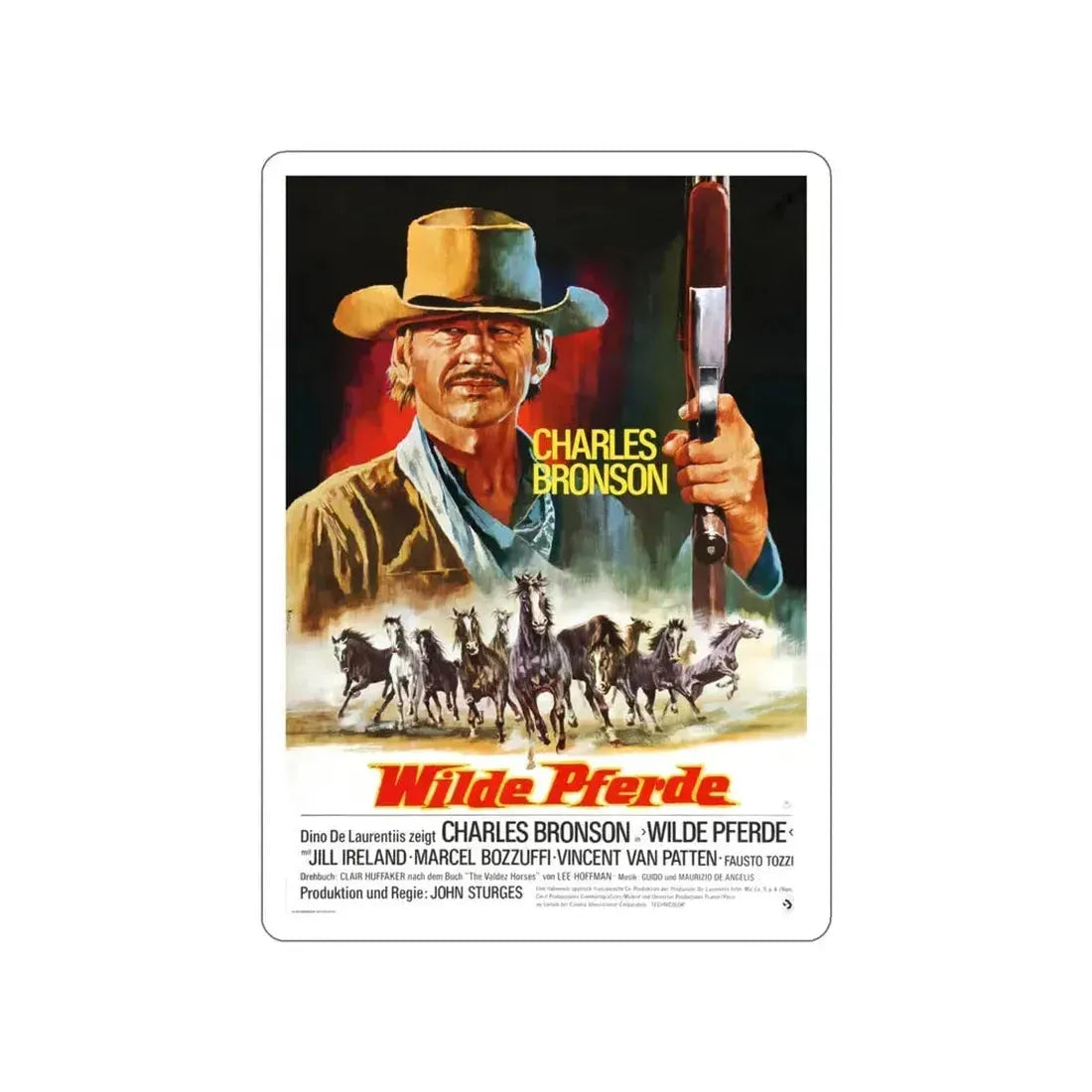 CHINO (3) 1973 Movie Poster STICKER Vinyl Die-Cut Decal 4 Inch - The Sticker Space