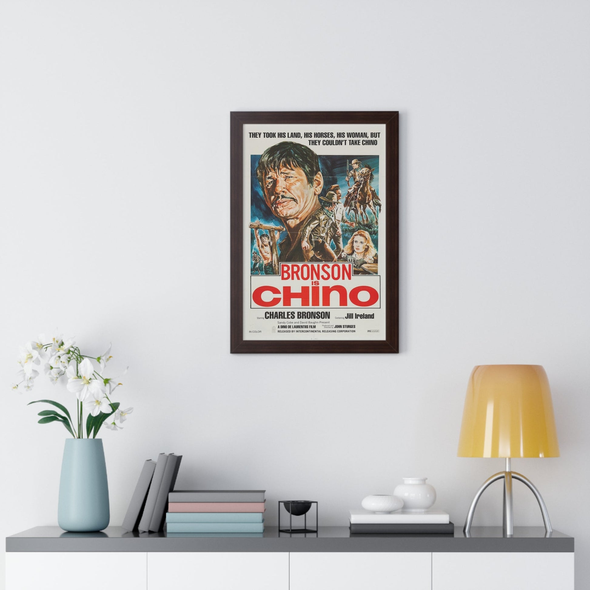 CHINO (4) 1973 - Framed Movie Poster-The Sticker Space