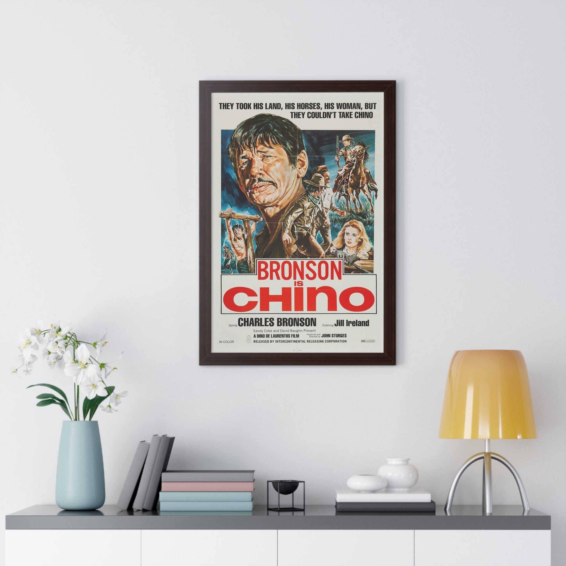 CHINO (4) 1973 - Framed Movie Poster-The Sticker Space