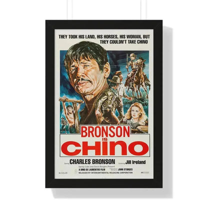 CHINO (4) 1973 - Framed Movie Poster 16″ x 24″ Black - The Sticker Space