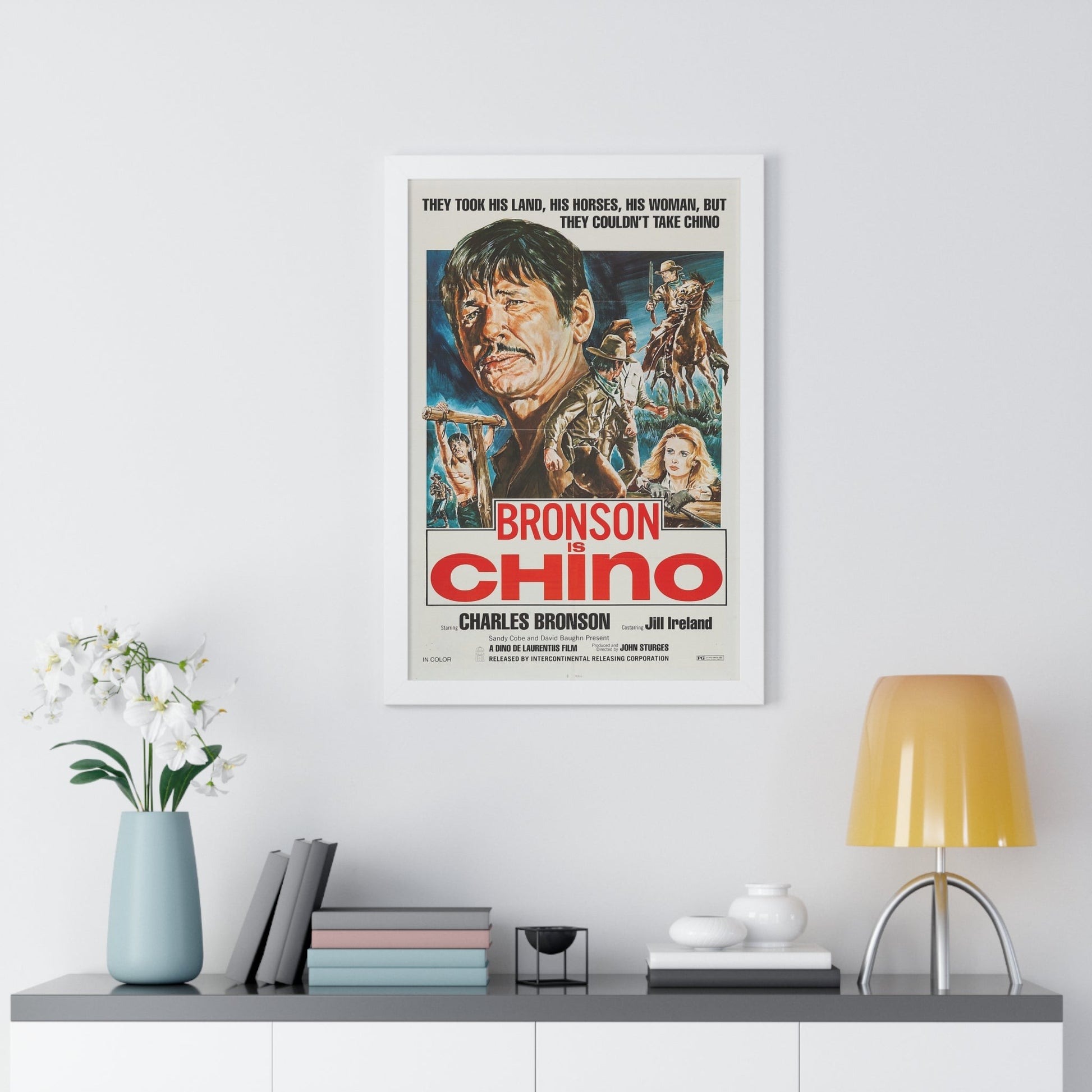 CHINO (4) 1973 - Framed Movie Poster-The Sticker Space