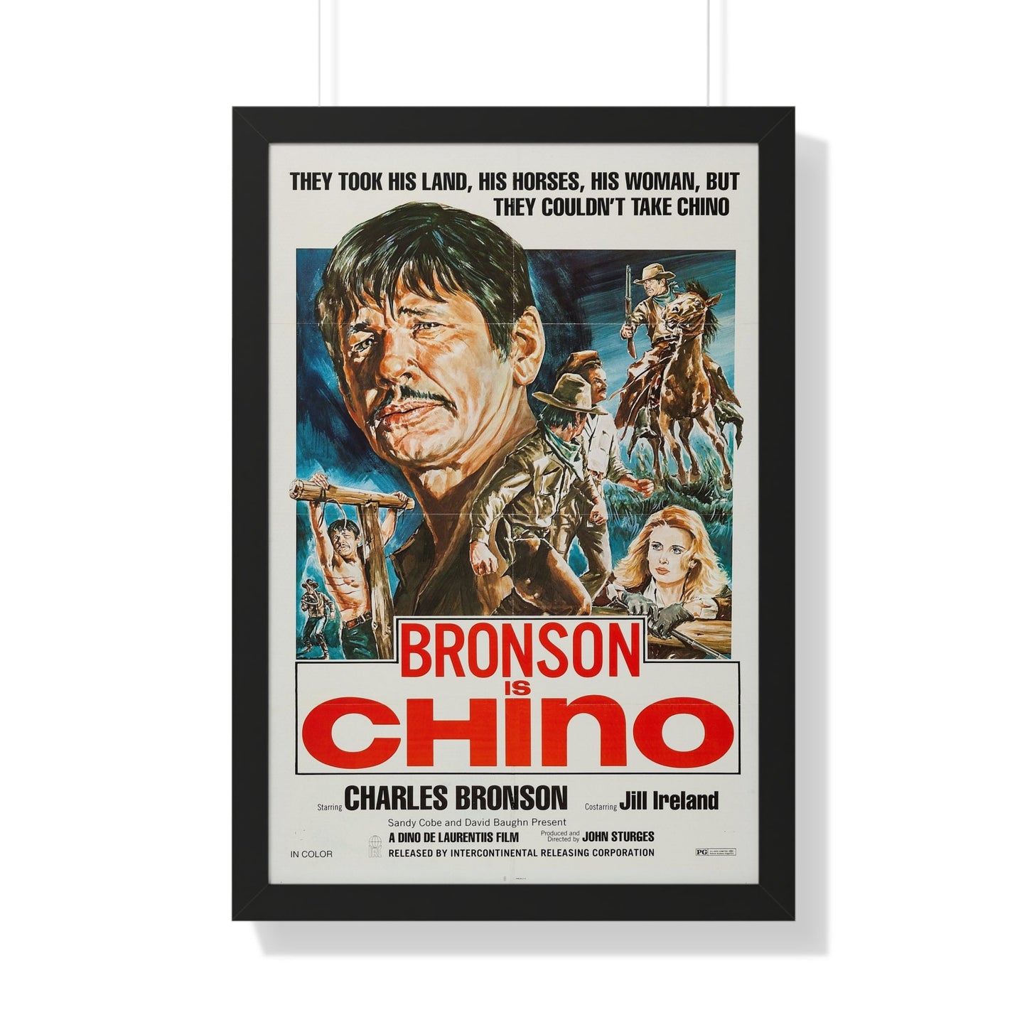 CHINO (4) 1973 - Framed Movie Poster-20" x 30"-The Sticker Space