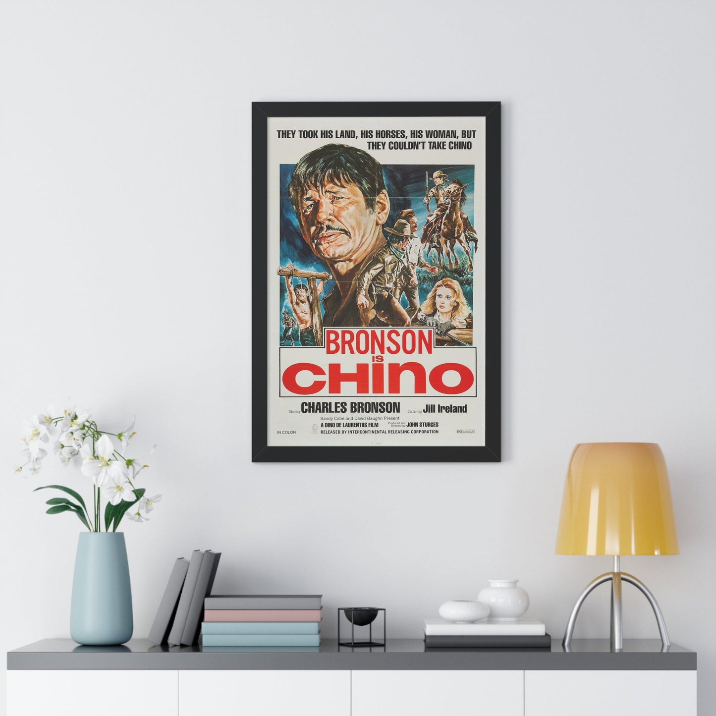 CHINO (4) 1973 - Framed Movie Poster-The Sticker Space